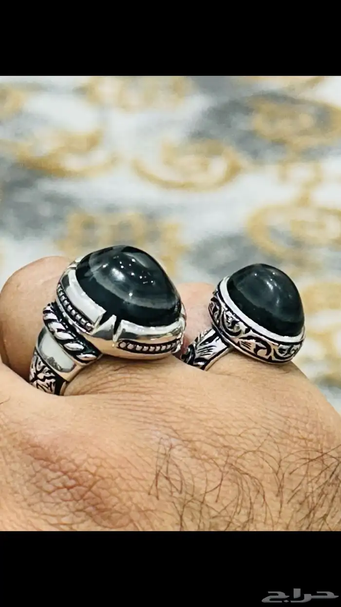 خواتم عقيق وفيروزات وسليمانيات للبيع جملة وتفريد 74