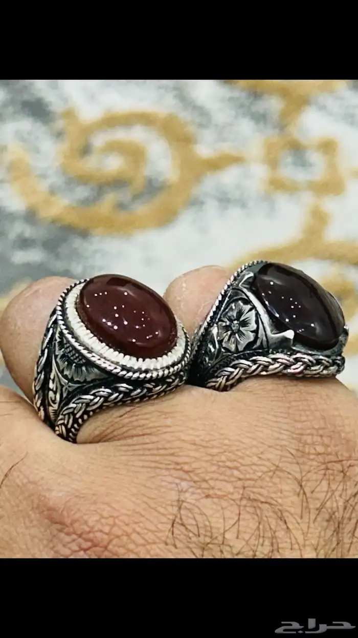 خواتم عقيق وفيروزات وسليمانيات للبيع جملة وتفريد 68