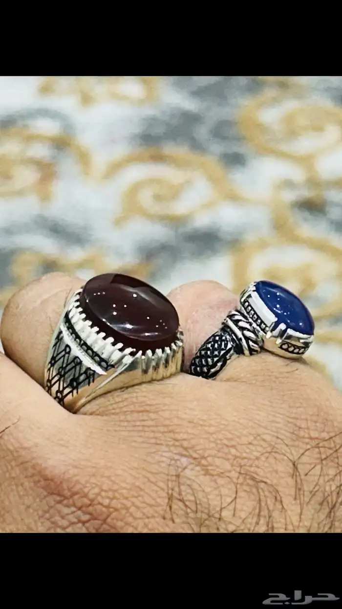 خواتم عقيق وفيروزات وسليمانيات للبيع جملة وتفريد 70