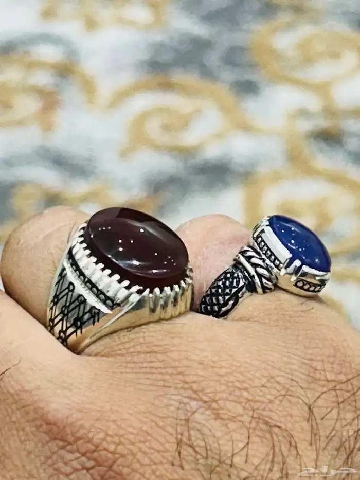 خواتم عقيق وفيروزات وسليمانيات للبيع جملة وتفريد 78