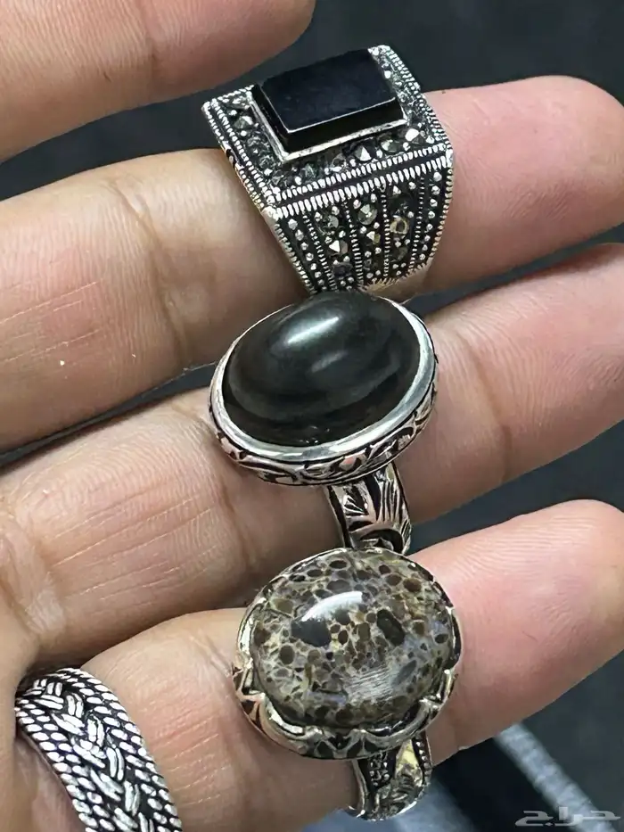 خواتم عقيق وفيروزات وسليمانيات للبيع جملة وتفريد 27