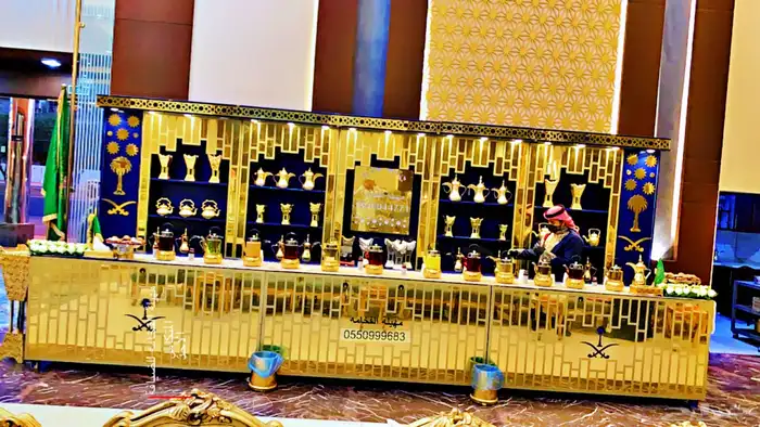 يوجد لدينا كنتر استقبال ملكي ركن ضيافة قهوجين صبابين 1