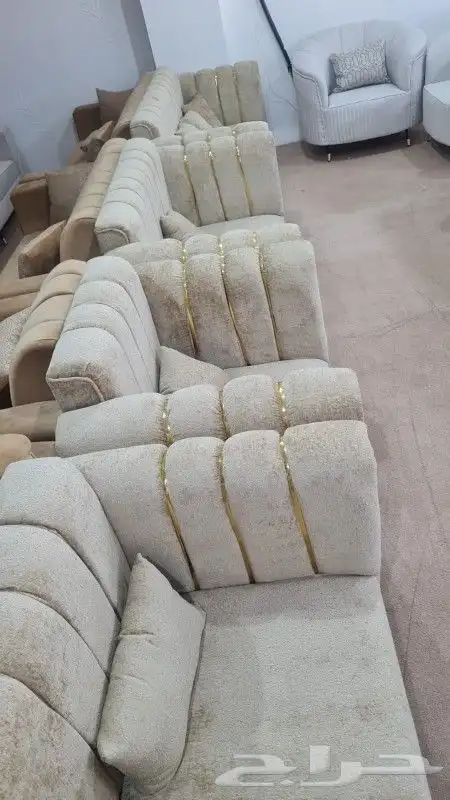 طقم كنب جاهزه سعر الطقم قبل 2000 بعد الخصم 1500 يوجد تفصيل 4