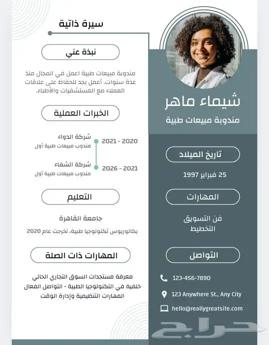تصميم سيرة ذاتية 0