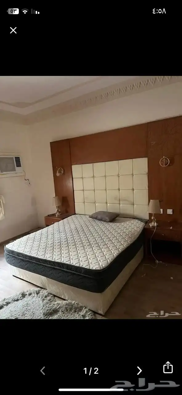 سرير وتسريحة و ستاره 0