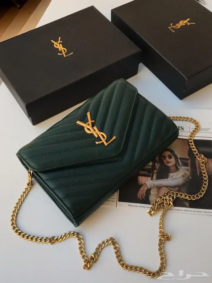 شنطات سان ماركات 22في14 شنطة لوران طبق اصل تماما  للاصلي 13
