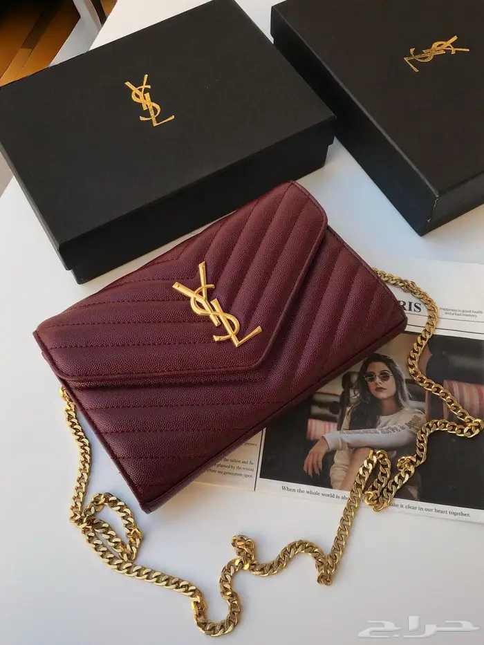 شنطات سان ماركات 22في14 شنطة لوران طبق اصل تماما  للاصلي 12