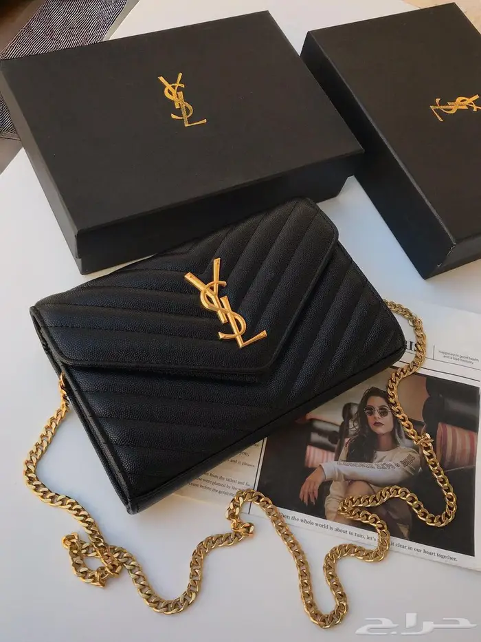 شنطات سان ماركات 22في14 شنطة لوران طبق اصل تماما  للاصلي 10