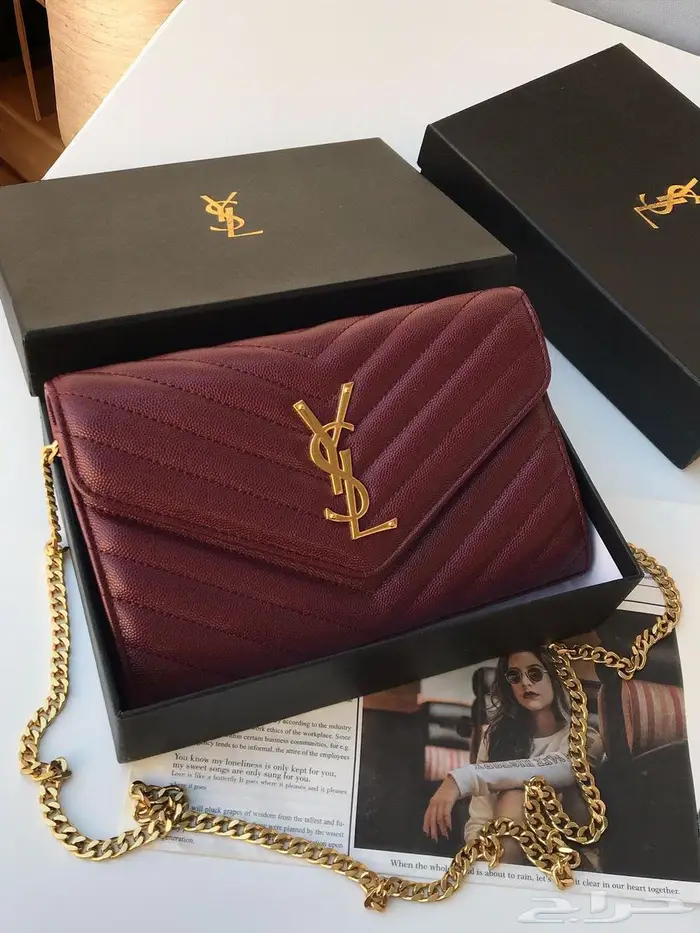 شنطات سان ماركات 22في14 شنطة لوران طبق اصل تماما  للاصلي 5