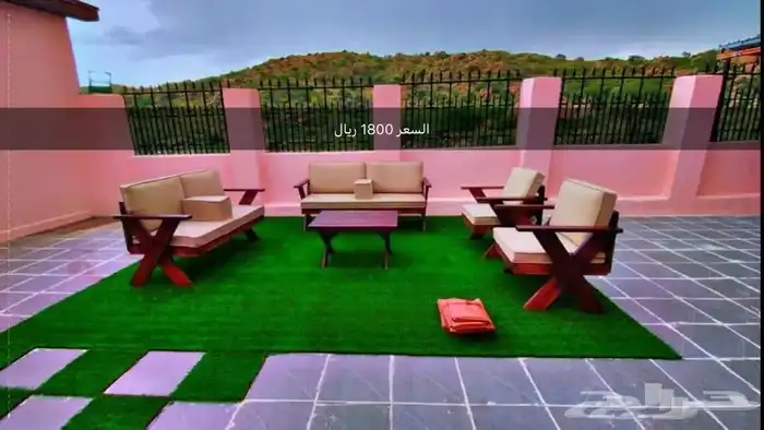 جلسات خارجية وطني خشب و حديد جاهز و تفصيل 1