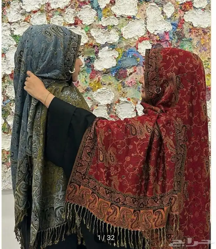 شال الكشميري بألوان 1