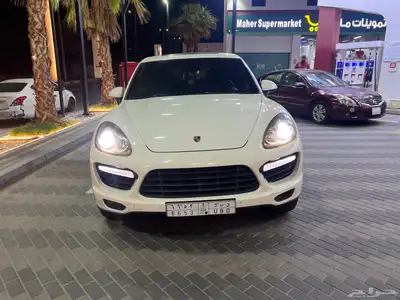 بورش كايين ابيض  داخل اسود بودي بلد نظيف 5