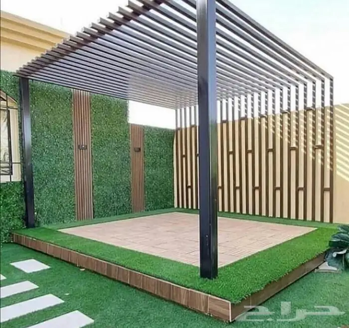 جلسات خشب وحديد 7