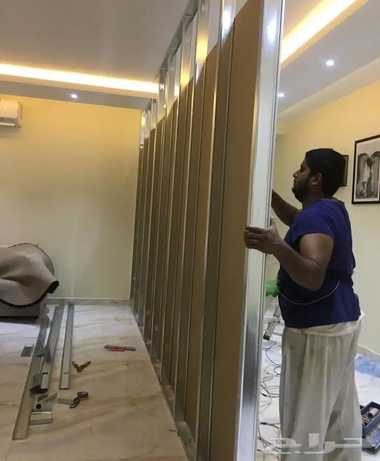 ديكورات جبس بورد قواطع جدار الخرج هياثم رحمانيه عفجه الدلم 0