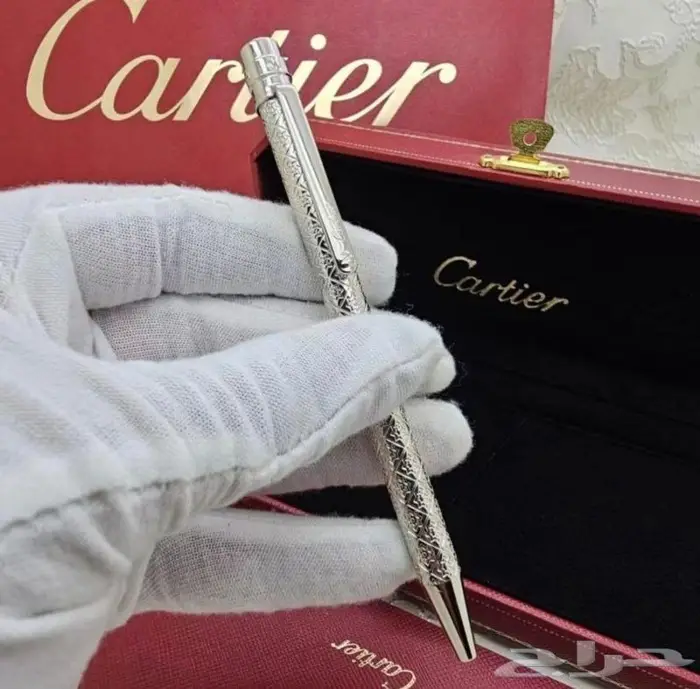 قلم نحيف ماركة كار تير اقلام ماركة كارتييه اصفر اسود ازرق 4