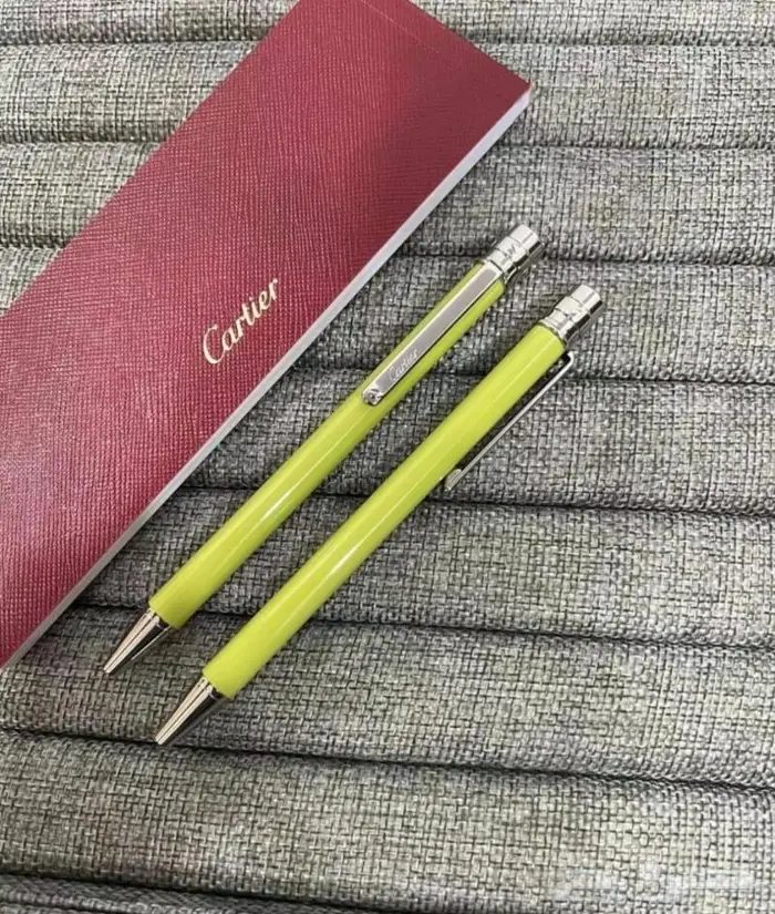 قلم نحيف ماركة كار تير اقلام ماركة كارتييه اصفر اسود ازرق 1
