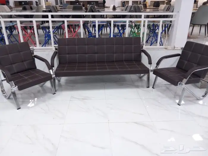 كنب جلد مكتبي 4