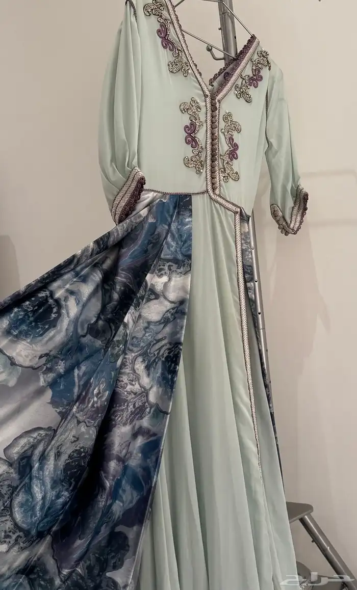 فستان   قفطان مغربي  من براند سلمى بن عمر 5