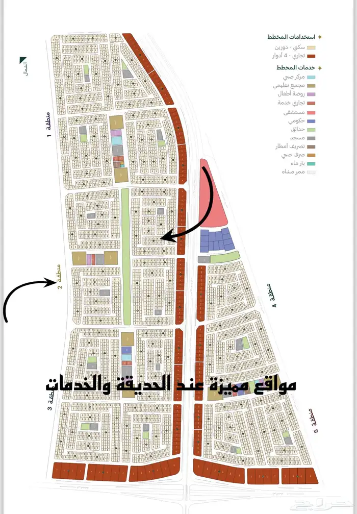 للبيع أراضي في حي اخيال منطقة2 2