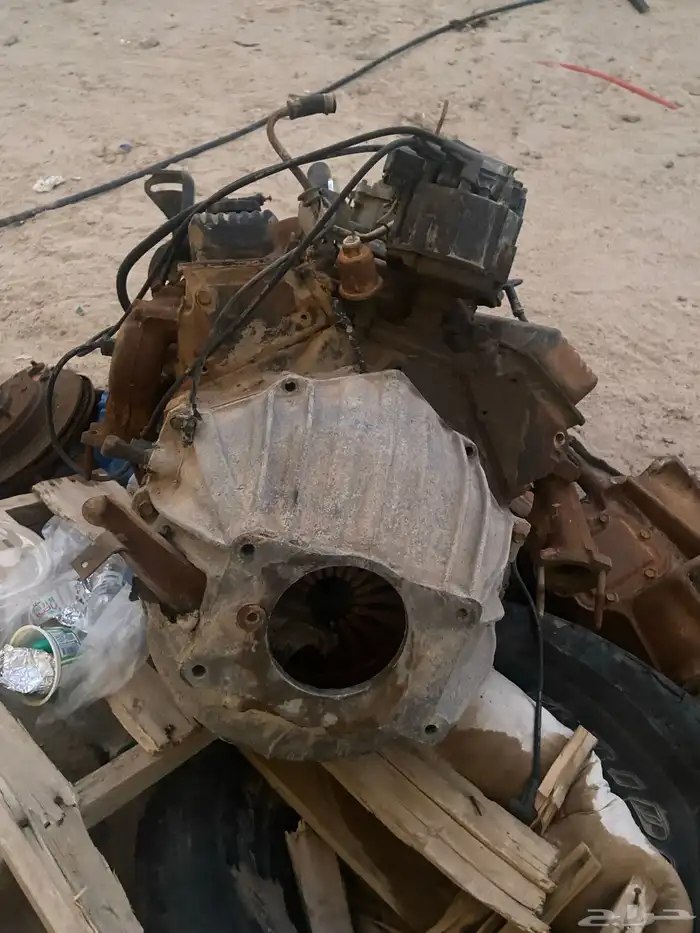 مكينة ثمانية سلندر بنزين 305 مع الدينامو سلف وعلبة الباوار 2