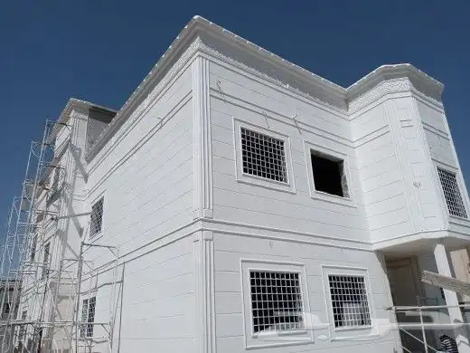 معلم ديكورات خارجيه الأسمنت الأبيض وبطحاء الرياض مع كسر الر 0