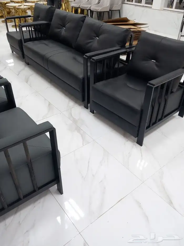 كنب جلد مكتبي 2