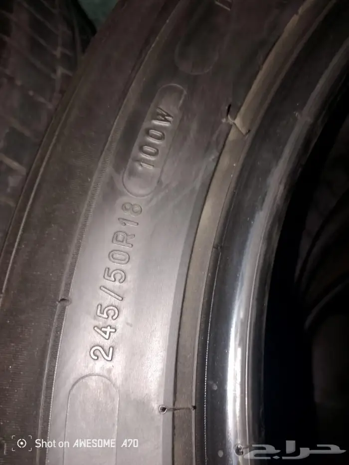 كفر ميشلان 245 50 18 نظيف دعسته فل طقم ب 500 3