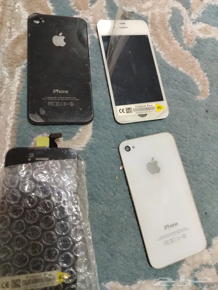 شاشه وكفر خلفي وجميع قطع ايفون 4 و 5 2
