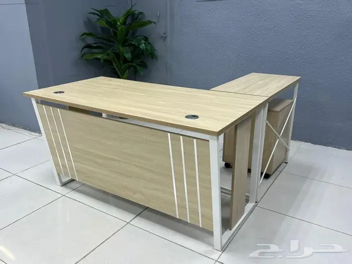 جديد مكاتب مودرن زاويه فخم حرف L متوفر (عرض خاص) 11