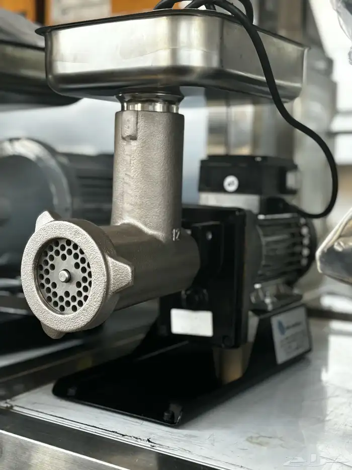 منشار تقطيع لحوم منشار ايطالي فرامة لحم استيل ميزان الكترون 0