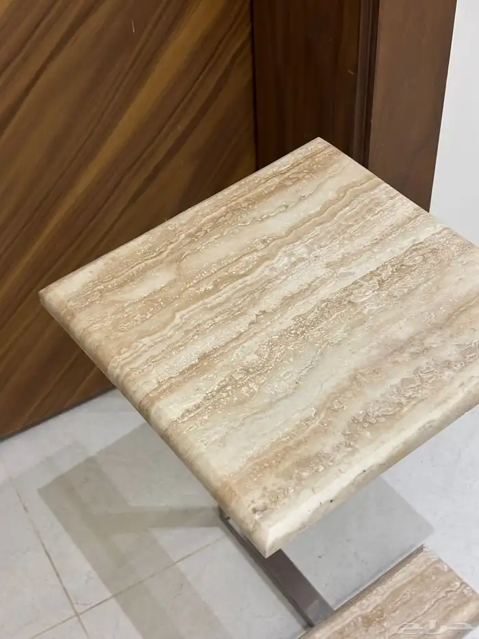 طاولة جانبية طاولة خدمة رخام ترافنتينو 2
