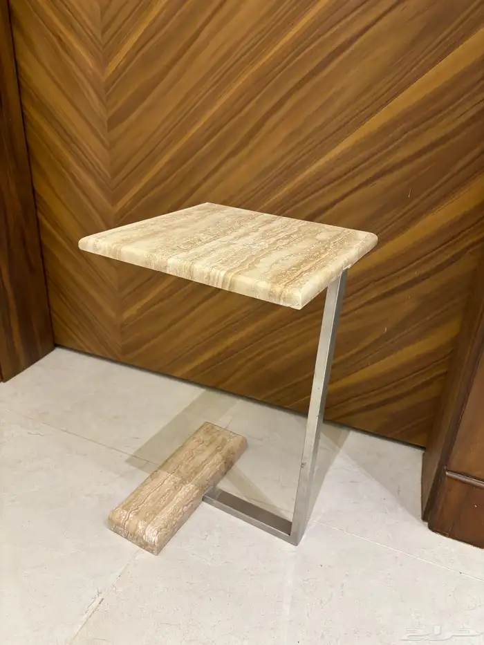 طاولة جانبية طاولة خدمة رخام ترافنتينو 1