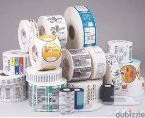 تصميم طباعة مطبوعات رول استيكر استيكر شفاف استكر ورقي فاتورة 3