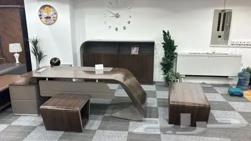 طقم مكتب مدير الفخم مودرن طاولة اثاث مكتبي جدة 2