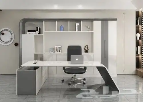 طقم مكتب مدير الفخم مودرن طاولة اثاث مكتبي جدة 4