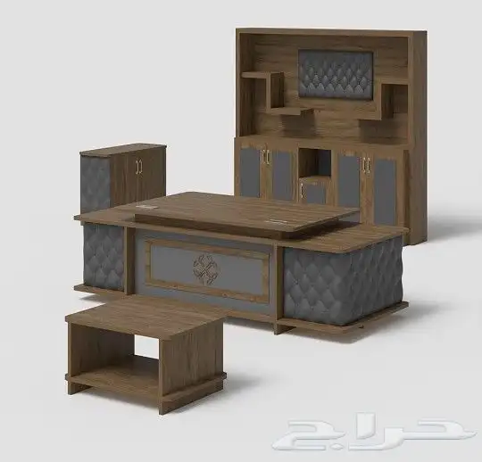 طقم مكتب مدير الفخم مودرن طاولة اثاث مكتبي جدة 8
