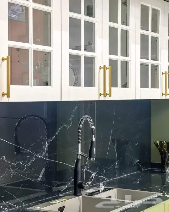 مطابخ خشب ألماني ومطابخ صاج والمنيوم ورخام صناعي وبورسلان 9