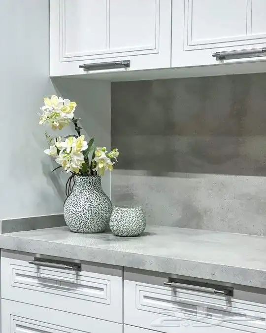 مطابخ خشب ألماني ومطابخ صاج والمنيوم ورخام صناعي وبورسلان 2