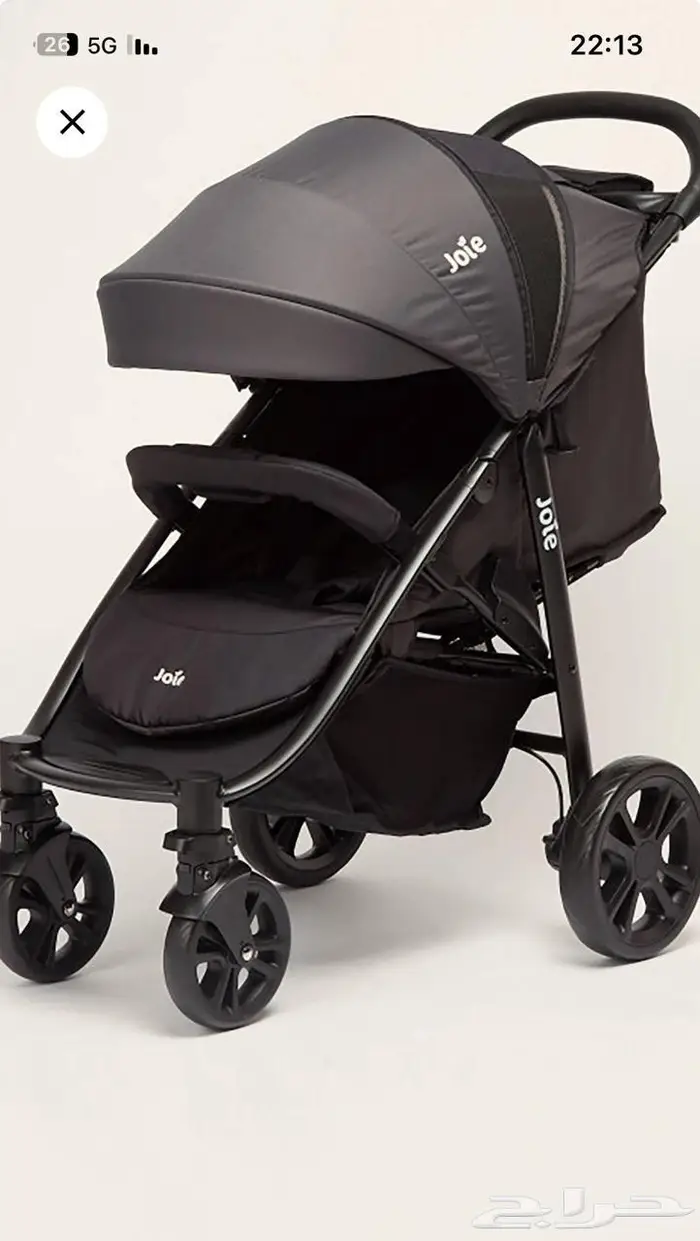 عربة اطفال مشاية بكامل اكسسواراتها 13