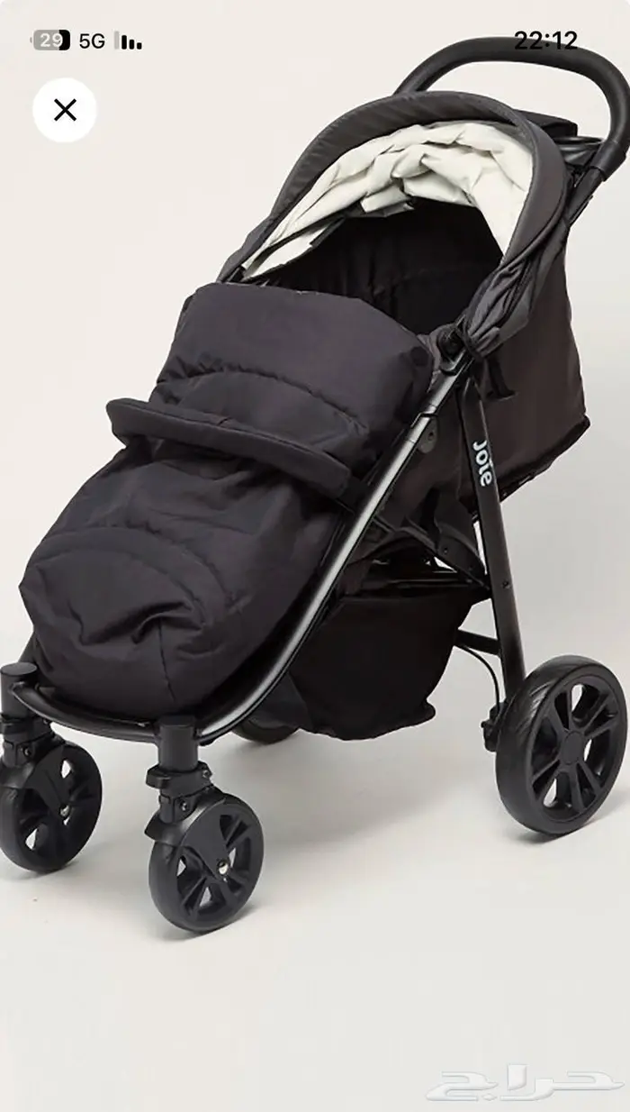 عربة اطفال مشاية بكامل اكسسواراتها 11