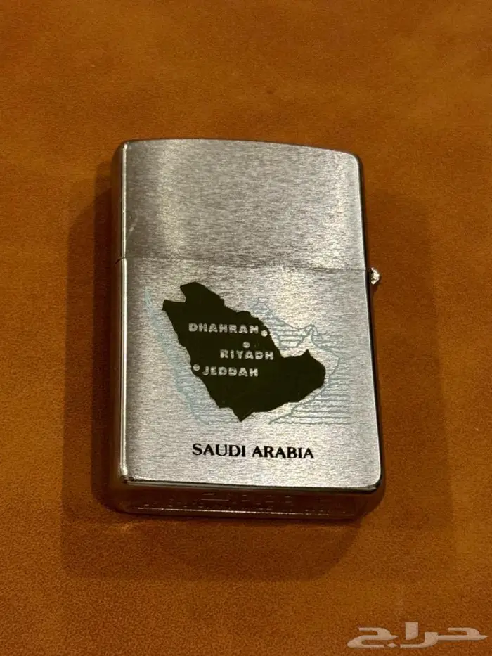 ولاعه ZIPPO الامريكيه اصليه عليها خريطه السعوديه 0