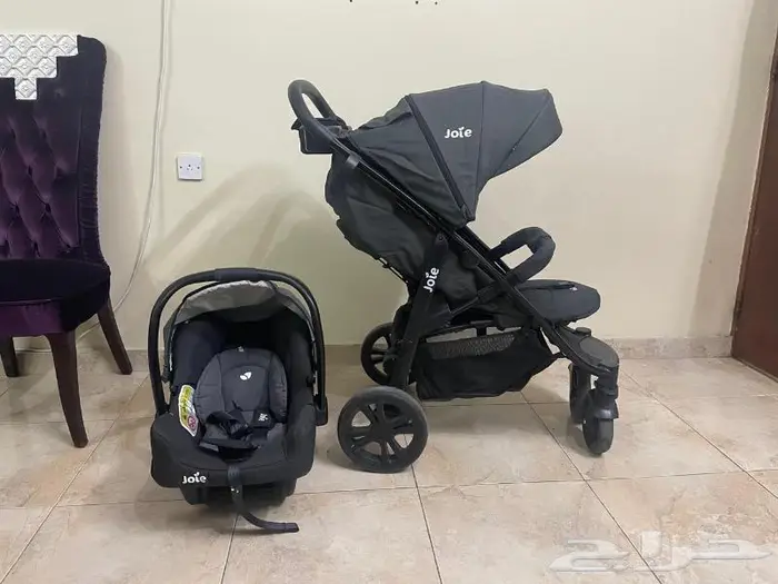 عربة اطفال مشاية بكامل اكسسواراتها 5