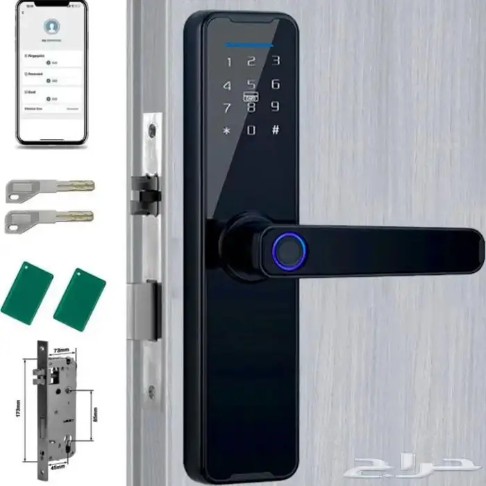 قفل باب ذكي قفل الدخول الذكي مناسب لشقق التأجير(تحكم عن بعد) 1