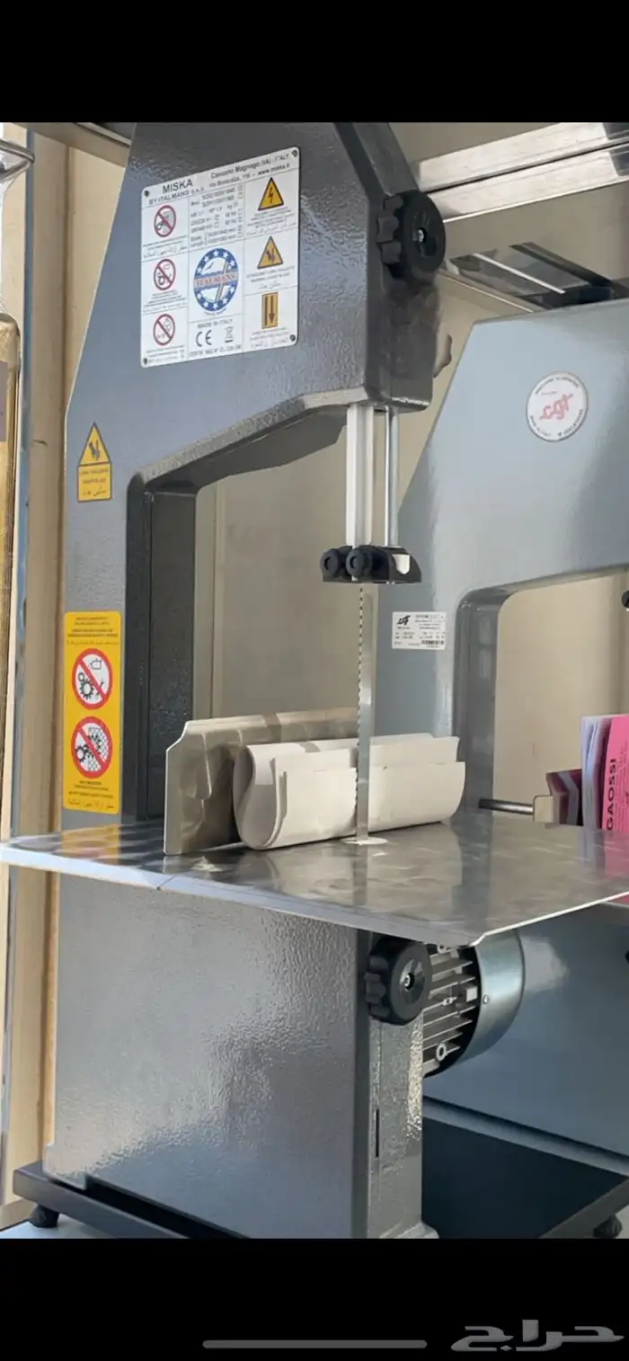 منشار تقطيع لحوم منشار ايطالي فرامة لحم استيل ميزان الكترون 6