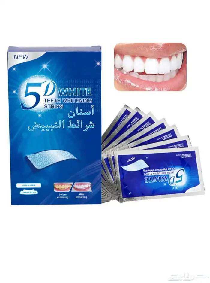 شرائط تنظيف الاسنان 5d white 0