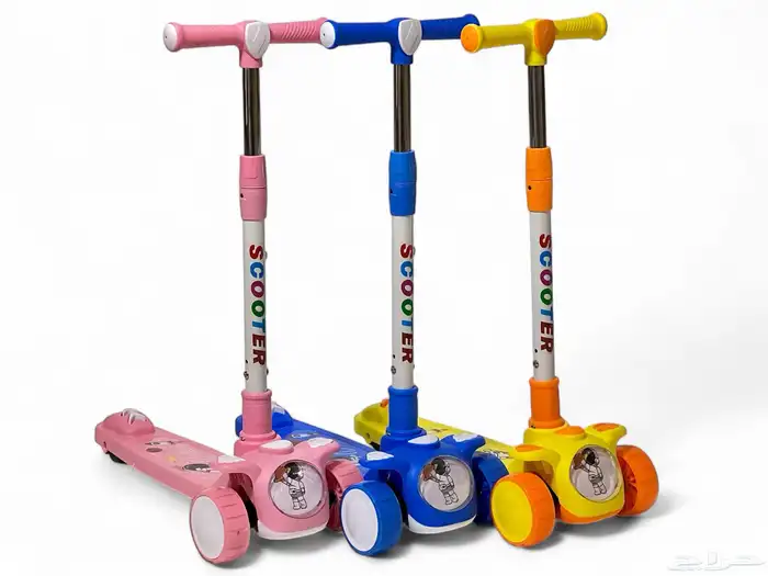 سكوتر توازن للاطفال ( سكوتر يدوي ) بطول قابل للتعديل بعدة 18