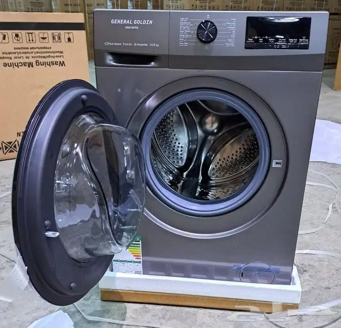 تتوفر لدينا غسالات اتوماتيك فتحة امامي جنرال جولد مواصفات 6