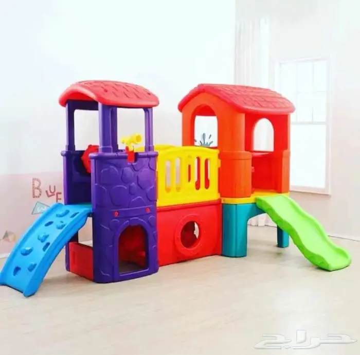 مرجيحه مزدوجة للاطفال لون اصفر 3