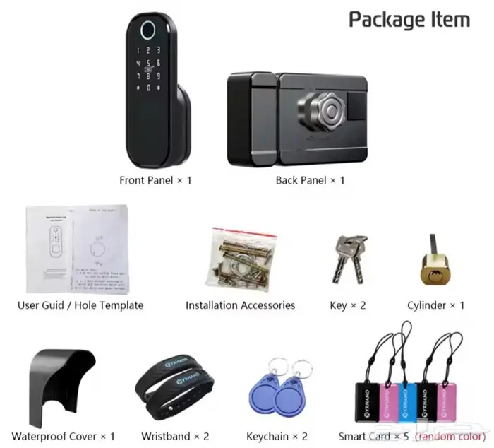 قفل ذكي للابواب الخارجية 1