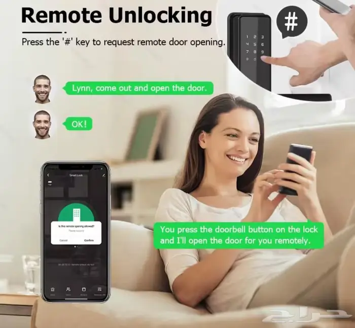 قفل ذكي للابواب 2